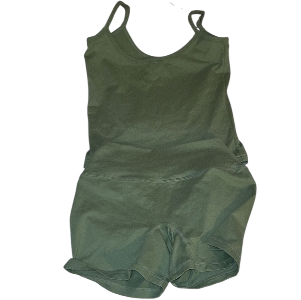 SET Active Olive Green Athletic Short Set